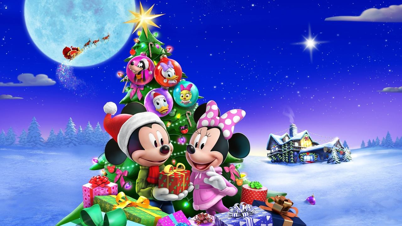 Backdrop O Desejo de Natal de Mickey e Minnie